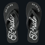Moderne, maßgeschneiderte Hochzeitfarbenflippen Badesandalen<br><div class="desc">Diese Flip-Flops sind perfekt für die demnächst erscheinende Frau! Passen Sie Ihre Hochzeitszeit und Ihre Hochzeitsfarben an.</div>
