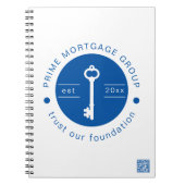 Moderne, maßgeschneiderte Hypothekenfirma hinzufüg Notizblock (Vorderseite)