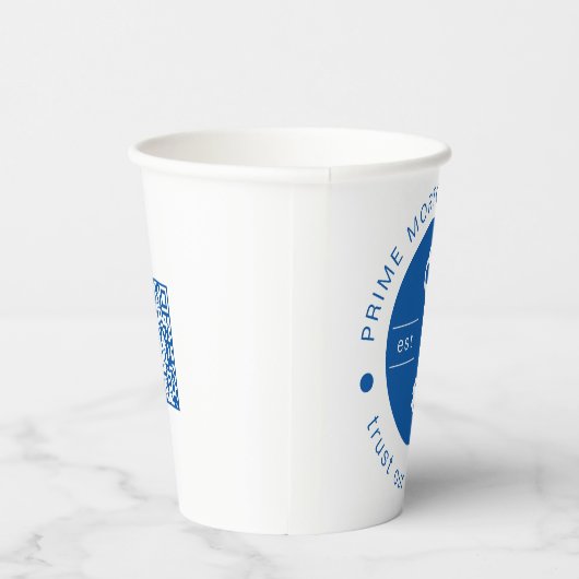 Moderne, maßgeschneiderte Hypothekenfirma hinzufüg Pappbecher (Rechts)