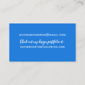 Moderne, maßgeschneiderte Visitenkarte (Rückseite)