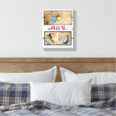 Moderne, maßgeschneiderte weiße Liebe für die Mama Leinwanddruck (Insitu (Schlafzimmer))