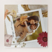 Moderne Maßstäbe in der Liebe Sie Mama Foto Puzzle (Horizontal)