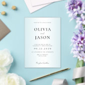 Moderne Mattierte Hochzeit Acryleinladungen (In Situ (Hochzeit))