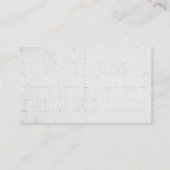 Moderne Mauer Einzigartig, modern und individuell Visitenkarte (Rückseite)