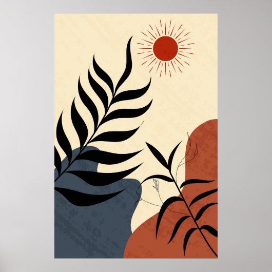 Moderne Mauer Sun Deko, Poster (Vorne)