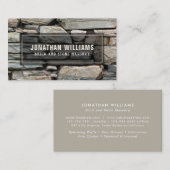 Moderne Maurer- und Steinmetze Visitenkarte (Vorne/Hinten)