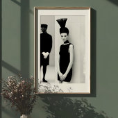 Moderne Maus: Einfarbige Mode Poster