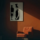 Moderne Maus: Einfarbige Mode Poster