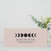 Moderne Mauve Moon Phasen Elegantes Geschenkzertif (Stehend Vorderseite)