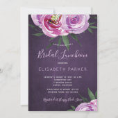 Moderne Mauve-Pfennige lila Pflaumenblüte Einladung (Vorderseite)