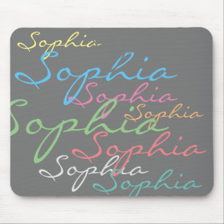Moderne Maximalistische Individuelle Name Einzigar Mousepad
