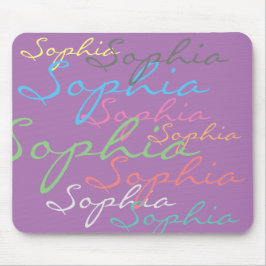 Moderne Maximalistische Individuelle Name Einzigar Mousepad