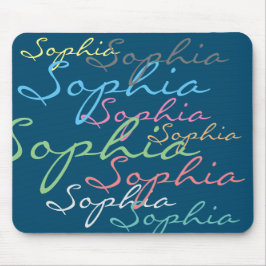 Moderne Maximalistische Individuelle Name Einzigar Mousepad