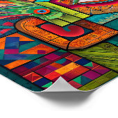 Moderne Maya-Vision: Abstrakte Epochen-Collide Poster (Ecke)