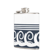 Moderne Meander Key Flask Flachmann (Links)