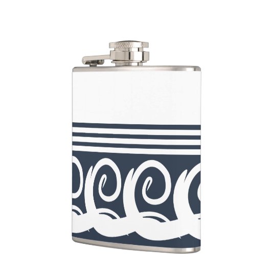 Moderne Meander Key Flask Flachmann (Links)