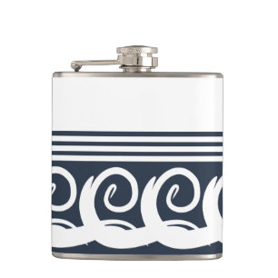 Moderne Meander Key Flask Flachmann