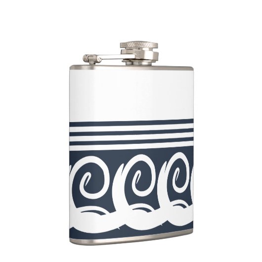 Moderne Meander Key Flask Flachmann (Rechts)