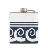 Moderne Meander Key Flask Flachmann (Rückseite)