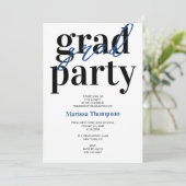 Moderne Medical Doctor Nurse Med Graduation Party Einladung (Stehend Vorderseite)