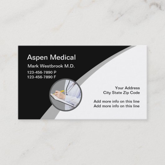 Moderne Medical Office Business Cards Visitenkarte (Vorderseite)