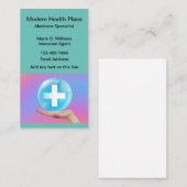 Moderne Medicare Insurance Agent Business Cards Visitenkarte (Vorne/Hinten)