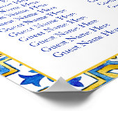 Moderne, mediterrane Fliesenbögen Poster (Ecke)