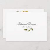 Moderne Mediterrane Lemon Probe Dinner Card Dankeskarte (Vorne/Hinten)