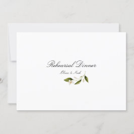 Moderne Mediterrane Lemon Probe Dinner Card Dankeskarte