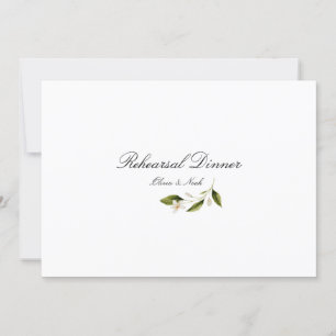 Moderne Mediterrane Lemon Probe Dinner Card Dankeskarte