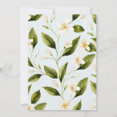 Moderne mediterrane Lemon Verlobung Einladung (Rückseite)