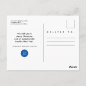 Moderne Medizin | Begrüßung des Arztes Postkarte (Rückseite)