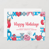 Moderne Medizin | Begrüßung des Arztes Postkarte (Vorne/Hinten)