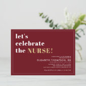 Moderne Medizin-Grad-Krankenversicherung Einladung (Stehend Vorderseite)