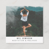 Moderne Medizin Wellness Spirituelle QR Code Quadratische Visitenkarte (Vorderseite)