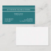 Moderne medizinische Abrechnung und Programmierung Visitenkarte (Vorne/Hinten)