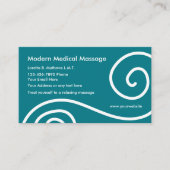 Moderne medizinische Massage Visitenkarte (Vorderseite)