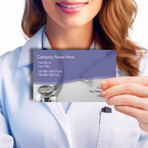 Moderne Medizinische Stethoscope Business Cards Visitenkarte
