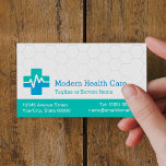 Moderne medizinische Versorgung - Weiß Grün Blau Magnetische Visitenkarte<br><div class="desc">Mit diesen modernen und funktionalen Medical Healthcare Business Card Magneten machen Sie einen bleibenden Eindruck. Diese Magnete zeichnen sich durch ein schlankes und berufliches Design aus, das durch eine Magnetunterlage ergänzt wird, die es ihnen ermöglicht, sich einfach an Metalloberflächen zu kleben. Dadurch wird sichergestellt, dass Ihre Kunden behalten werden und...</div>