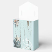 Moderne Meeres-Shells Beach Hochzeit Geschenkschachtel (Geöffnet)