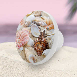 Moderne Meeresküste Sand Beach Seashells Keramikknauf