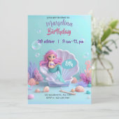 Moderne Meerjungfrau - Einladung machen (Stehend Vorderseite)