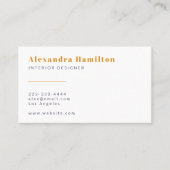 Moderne Meets Mled: Chic Mauve & Mustard Yellow Visitenkarte (Vorderseite)