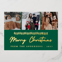 Moderne Mehrfach-Foto-Collage Frohe Weihnachten