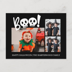 Moderne Mehrfach-Foto-Collage Frohes Halloween Feiertagspostkarte