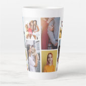 Moderne Mehrfach-Foto-Erinnerung Milchtasse (Vorderseite)