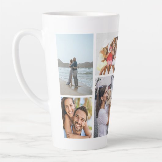 Moderne Mehrfach-Foto-Erinnerung Milchtasse (Links)
