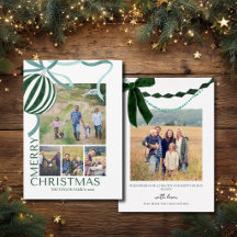 Moderne Mehrfach-Foto-Familien-Weihnachtscollage