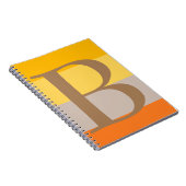 Moderne mehrfache Pastellfarben-Monogramm-Name-Ini Notizblock (Rechte Seite)