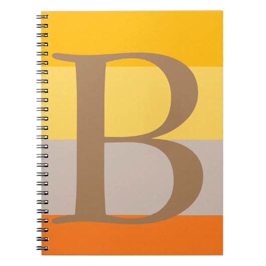 Moderne mehrfache Pastellfarben-Monogramm-Name-Ini Notizblock (Vorderseite)
